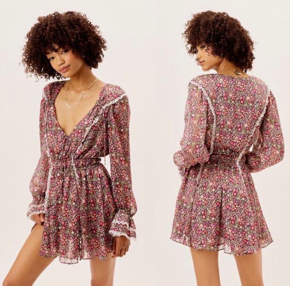 For Love and Lemons Grace Mini Dress Size S